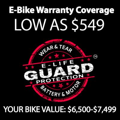 Warranty Bike Value for $6500-$7499
